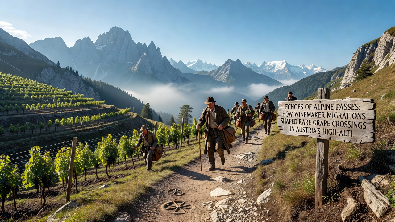 High-altitude Austrian vineyard plots showing rare grape crossings from historical migrations
